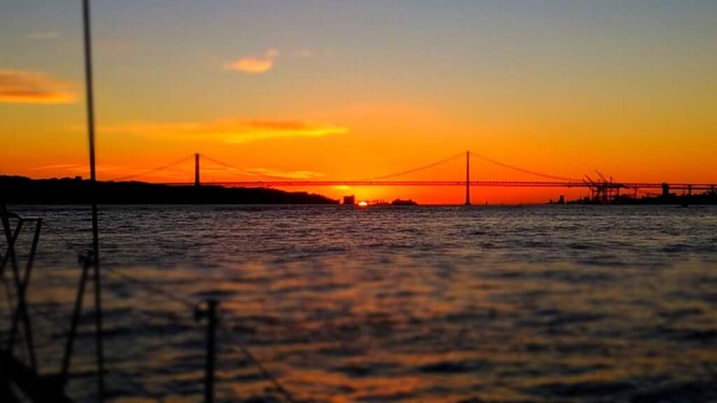 Puesta de sol en lisboa
