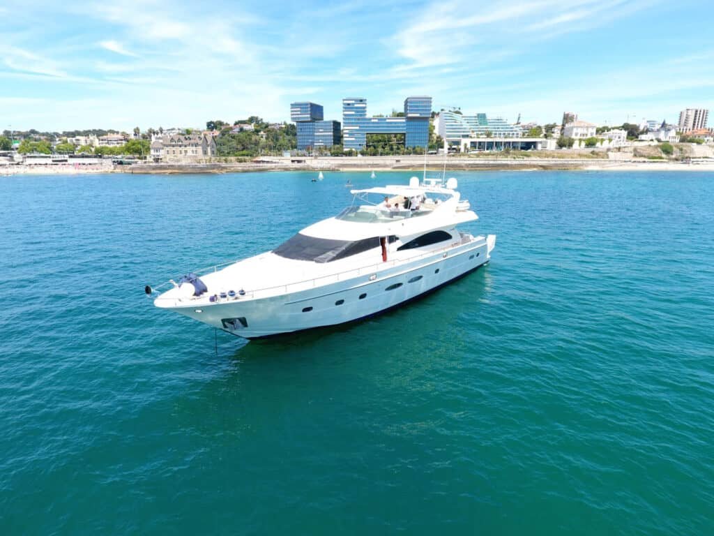 Motorboat in Cascais Bay
