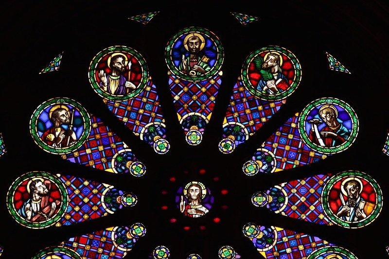 Foto de vitral da Sé Catedral De Lisboa
