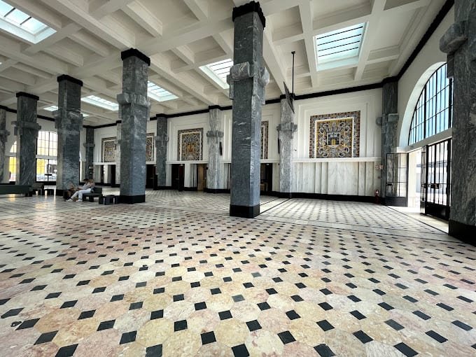 Interior detail of the South and Southeast River Station building