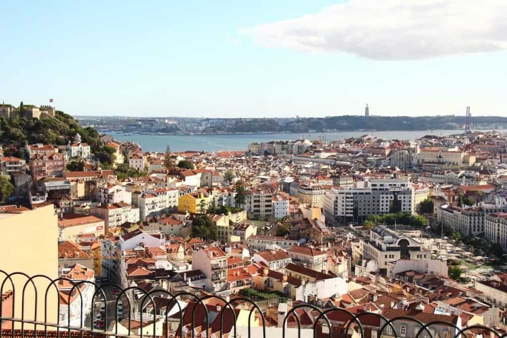 Vista de Lisboa desde el mirador de Senhora do Monte