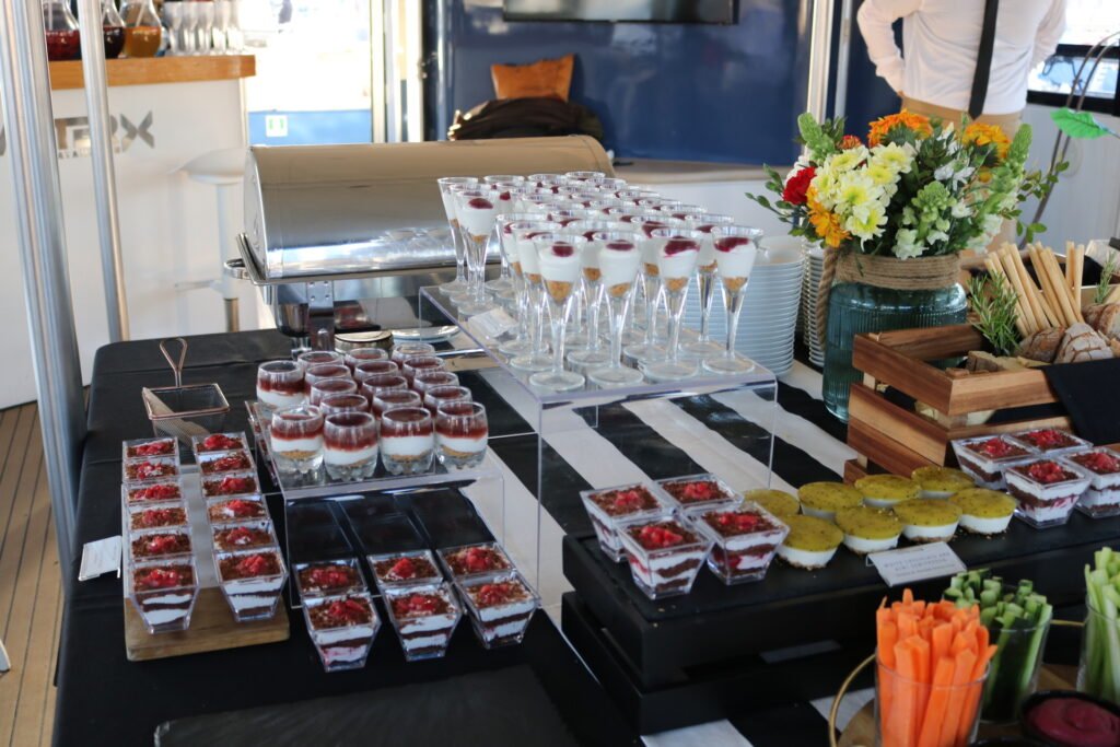 Deliciosos postres en el evento